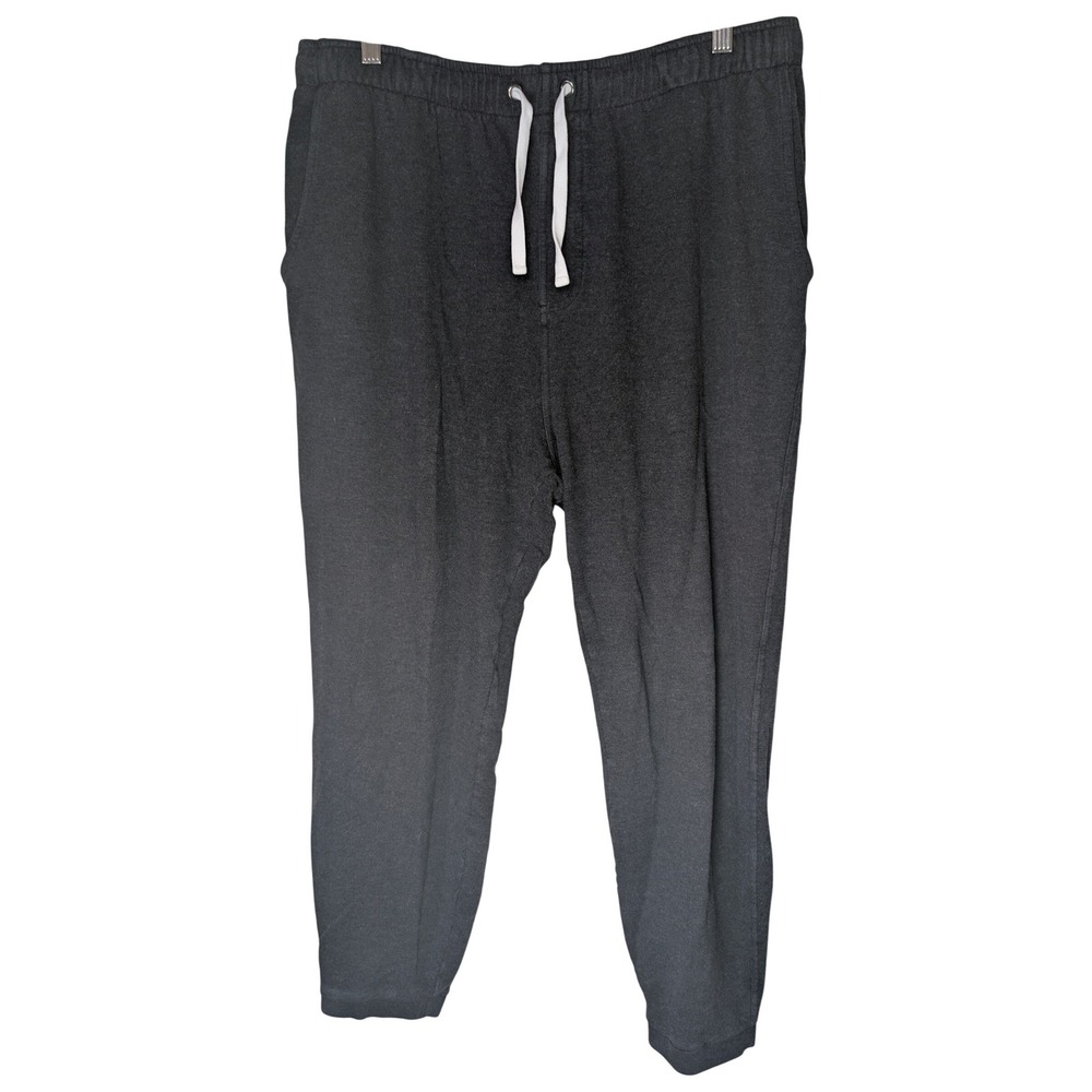 Free Fly Mens Bamboo Jogger Pants Charcoal Gray Heather XXL Drawstring Lounge